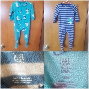 Carter's fleece pijamas 18 months
